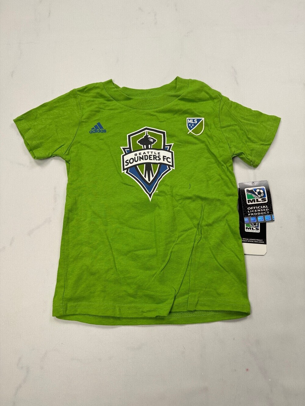 Adidas Seattle Sounders FC Graphic Tee Green 2010s Street Style - Boys 4T